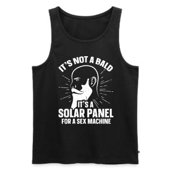 Being Bald Bald Guy With A Beard Bald Dad - Men's Premium Organic Tank Top - black - Front - AI Model Male 178 light (178cm)