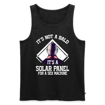 Being Bald Bald Guy With A Beard Bald Dad - Men's Premium Organic Tank Top - black - Front - AI Model Male 178 light (178cm)