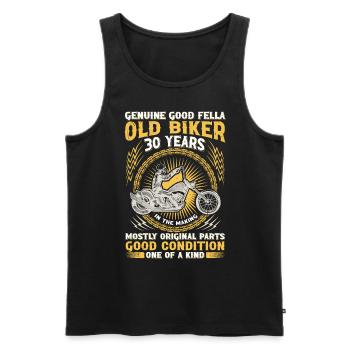 Biker Legend Since 1993 Motorcycle 30th Birthday - Men's Premium Organic Tank Top - black - Front - AI Model Male 178 light (178cm)