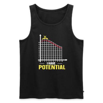 I have Potential Roller Coaster - Männer Premium Bio Tank Top - Schwarz - Vorne - Michal (187cm)