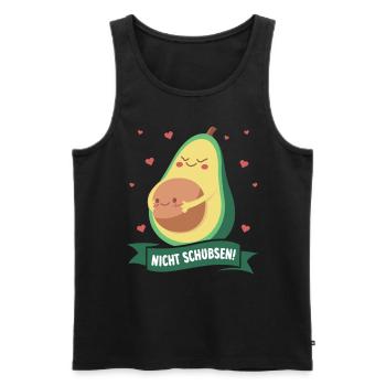 We Are Going To Have A Baby Ankündigung - Männer Premium Bio Tank Top - Schwarz - Vorne - Michal (187cm)
