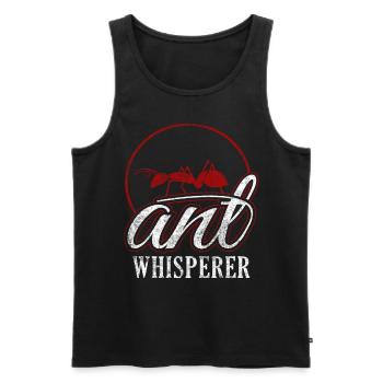Ant Whisperer Ameisen Farm - Men's Premium Organic Tank Top - black - Front - Michal (187cm)
