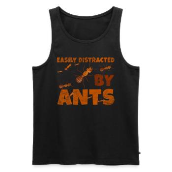 Facilement distrait par la ferme Ants Ameisen - Débardeur bio Premium Homme - noir - Devant - Michal (187cm)