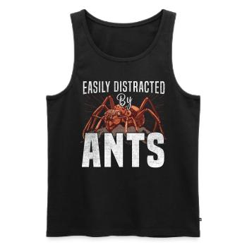 Facilement distrait par la ferme Ants Ameisen - Débardeur bio Premium Homme - noir - Devant - Michal (187cm)