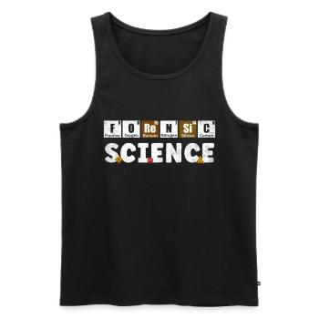 Chemical Elements Criminology - Men's Premium Organic Tank Top - black - Front - AI Model Male 178 light (178cm)