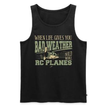 When Life gives you bad Weather build more RC - Men's Premium Organic Tank Top - black - Front - AI Model Male 178 light (178cm)