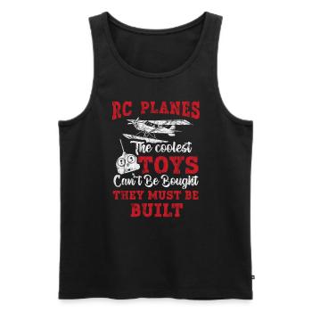 Les jouets les plus cool ne peuvent pas être achetés - Model Airplane - Débardeur bio Premium Homme - noir - Devant - Michal (187cm)