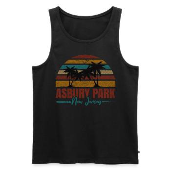 Fishing Boating Camping Lake Vacation Echo Lake - Männer Premium Bio Tank Top - Schwarz - Vorne - Michal (187cm)