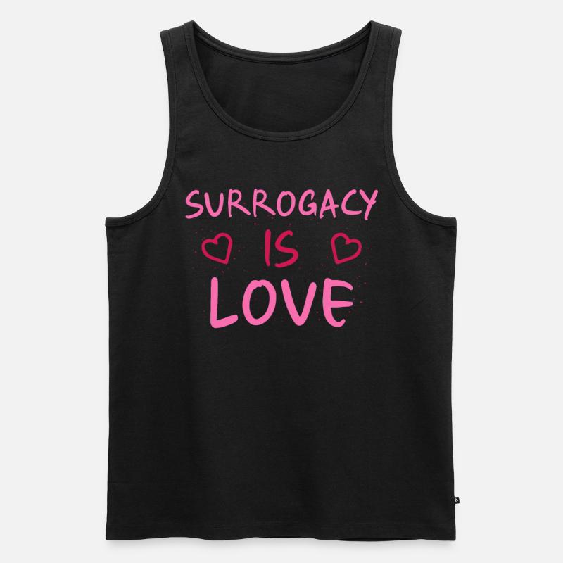Surrogacy Is Love - Leihmutter - Männer Premium Bio Tank Top - Schwarz
