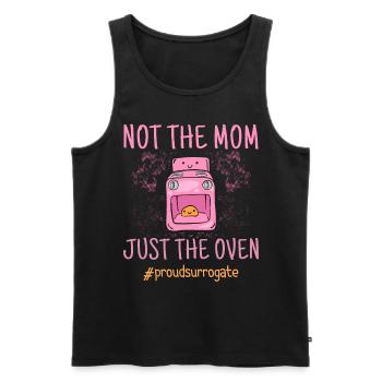 Not The Mom Just The Oven - Surrogate Mother - Men's Premium Organic Tank Top - black - Front - AI Model Male 178 light (178cm)