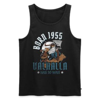 Les fils d’Odin sont nés en 1955 Viking 69e anniversaire - Débardeur bio Premium Homme - noir - Devant - Michal (187cm)