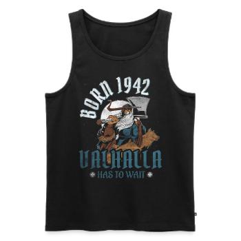 Les fils d’Odin sont nés en 1942 Viking 82e anniversaire - Débardeur bio Premium Homme - noir - Devant - Michal (187cm)