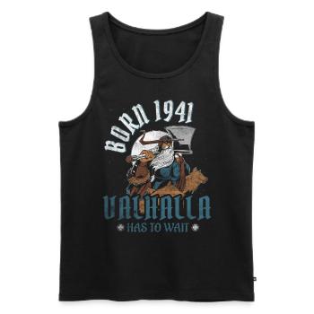 Les fils d’Odin sont nés en 1941 Viking 83e anniversaire - Débardeur bio Premium Homme - noir - Devant - Michal (187cm)