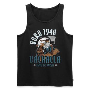 Les fils d’Odin sont nés en 1940 Viking 84e anniversaire - Débardeur bio Premium Homme - noir - Devant - Michal (187cm)
