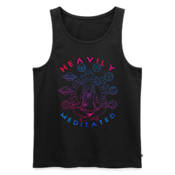 Hippie Mushrooms Shrooms Psychedelic Mushroomhead - Men's Premium Organic Tank Top - black - Front - AI Model Male 178 light (178cm)
