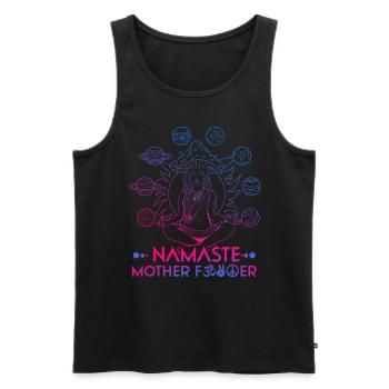 Hippie Mushrooms Shrooms Psychedelic Mushroomhead - Men's Premium Organic Tank Top - black - Front - AI Model Male 178 light (178cm)