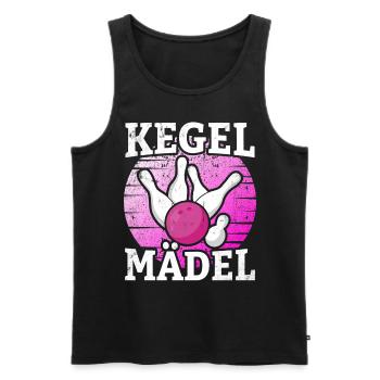 Kegel Mädel - Männer Premium Bio Tank Top - Schwarz - Vorne - AI Model Male 178 light (178cm)