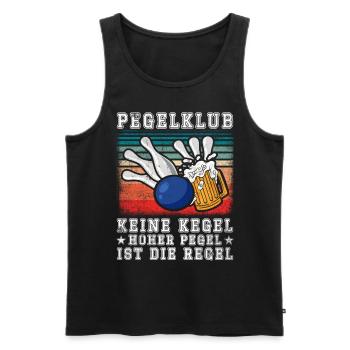 Gauge Club No Cones High level is the rule - - Men's Premium Organic Tank Top - black - Front - AI Model Male 178 light (178cm)