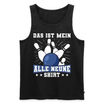 Drôle de dicton pour les quilleurs sportifs - c’est le mien - Débardeur bio Premium Homme - noir - Devant - Michal (187cm)