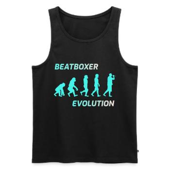 Entwicklung von Beatboxer Beatbox Beatboxing - Männer Premium Bio Tank Top - Schwarz - Vorne - AI Model Male 178 light (178cm)