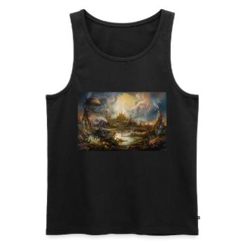 Cadeau Epic Fantasyland 1 - Débardeur bio Premium Homme - noir - Devant - AI Model Male 178 light (178cm)
