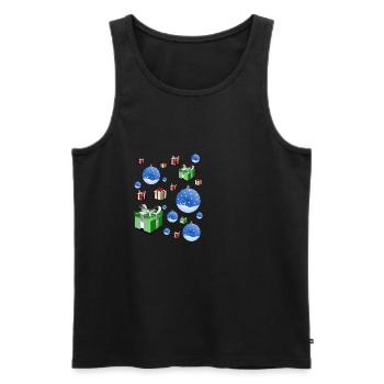 Weihnachten - Männer Premium Bio Tank Top - Schwarz - Vorne - Michal (187cm)