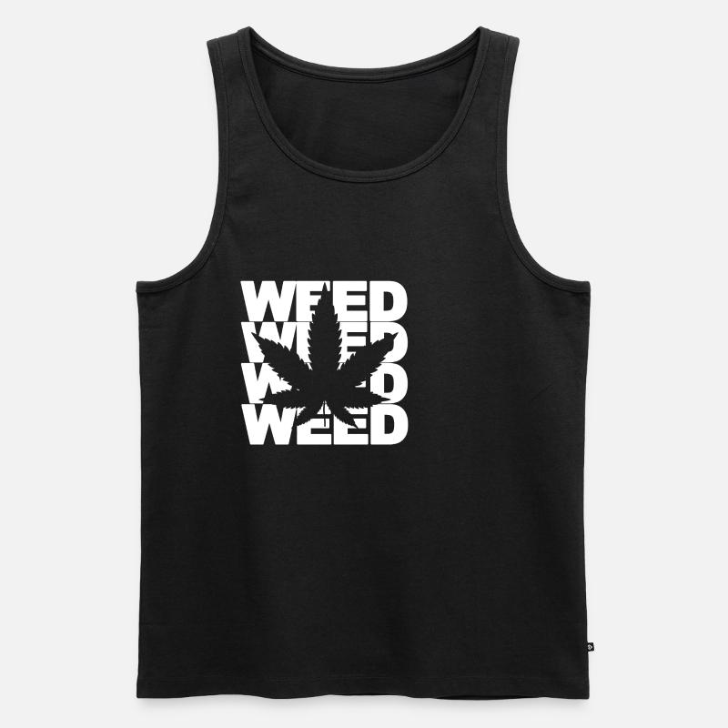 WEED - Männer Premium Bio Tank Top - Schwarz