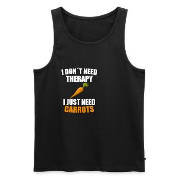 carrot - Men's Premium Organic Tank Top - black - Front - Michal (187cm)