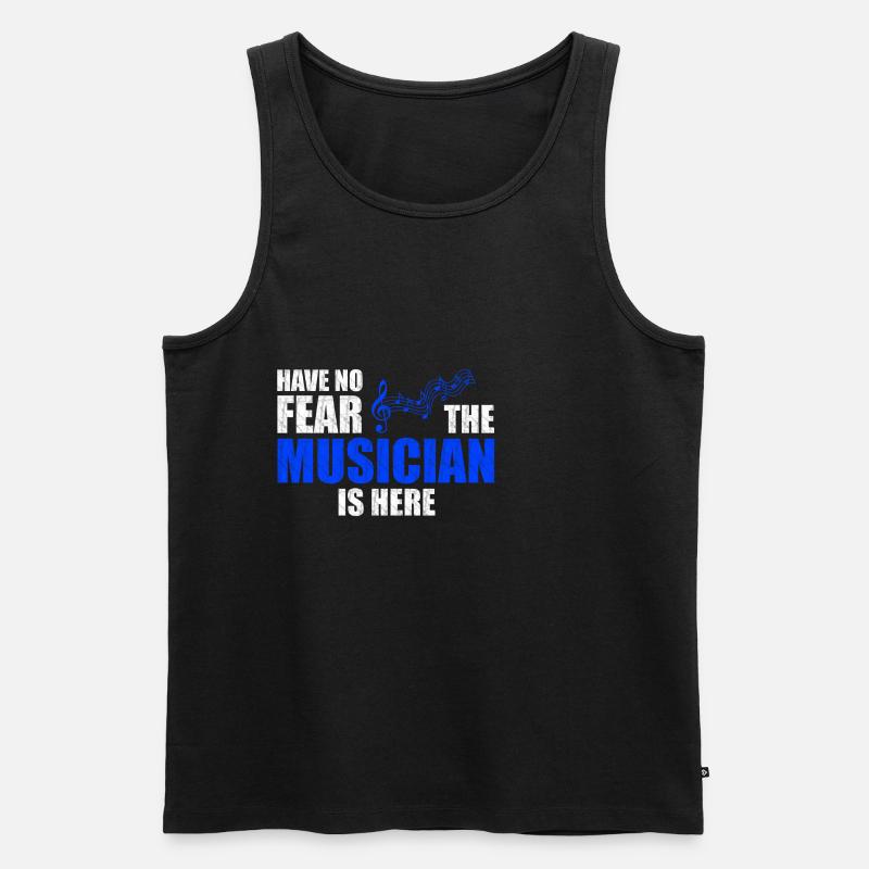 Musiker - Männer Premium Bio Tank Top - Schwarz