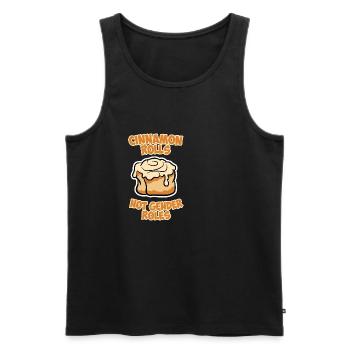 Zimtrolle Cinnamon Rolls Gender Roles Ladies Mens - Men's Premium Organic Tank Top - black - Front - Michal (187cm)