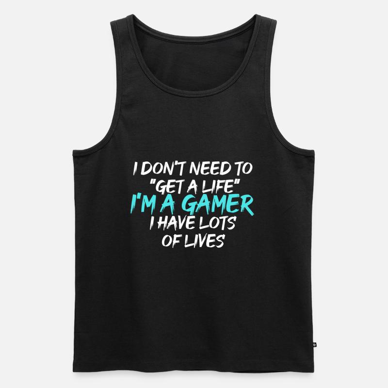 I'm a Gamer - Männer Premium Bio Tank Top - Schwarz