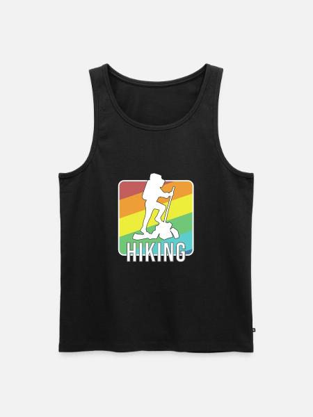 Hiking hiking hiking - Men's Premium Organic Tank Top - black