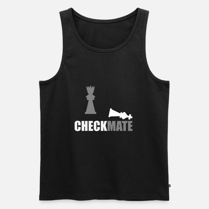 Schachmatt - Männer Premium Bio Tank Top - Schwarz