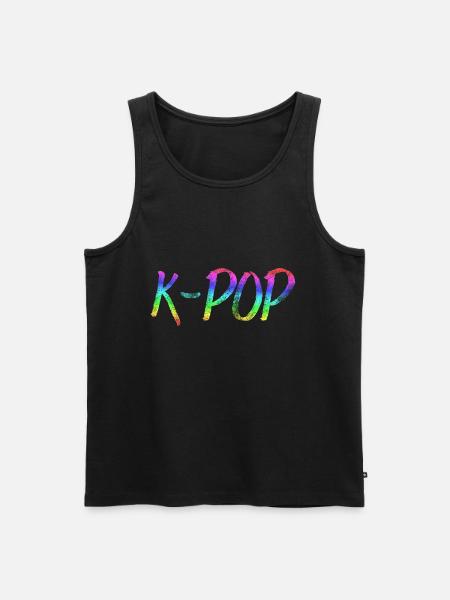K-POP - Men's Premium Organic Tank Top - black