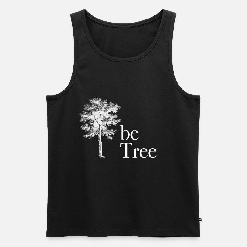 Baum - Männer Premium Bio Tank Top - Schwarz