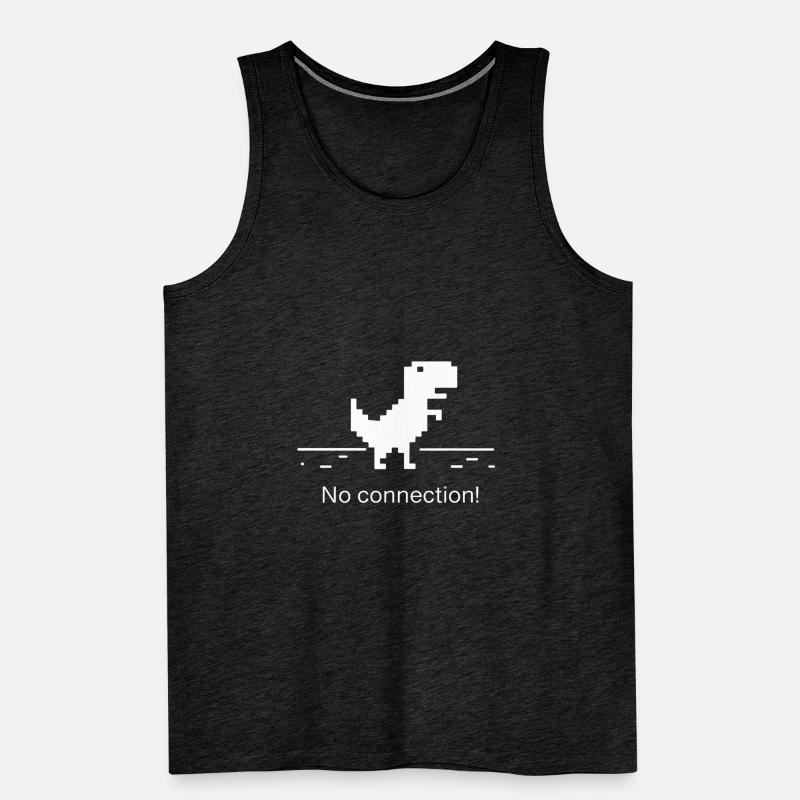 No connection computer error nerd geek trex Männer Premium Bio Tank Top