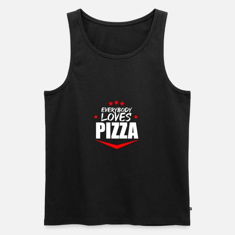 Amour de pizza - Débardeur bio Premium Homme - noir