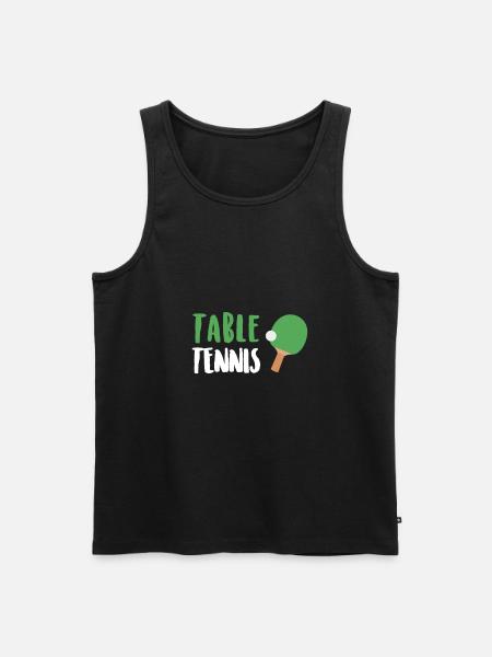 Table tennis - Men's Premium Organic Tank Top - black
