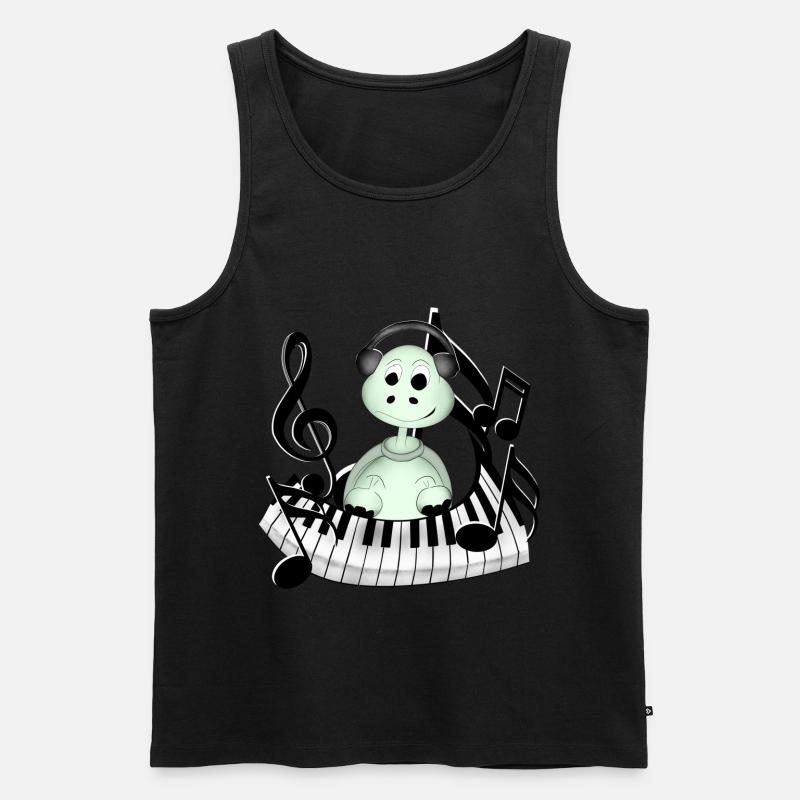 Schildkröte - Männer Premium Bio Tank Top - Schwarz