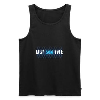 Der Beste Sohn auf der Welt Geschenk für Söhne - Männer Premium Bio Tank Top - Schwarz - Vorne - AI Model Male 178 light (178cm)
