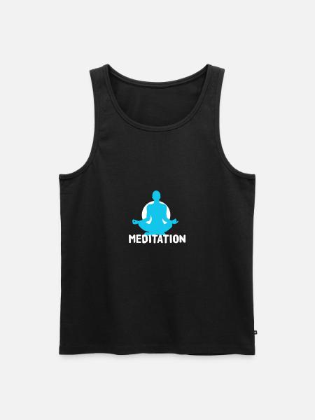 Meditate meditate - Men's Premium Organic Tank Top - black