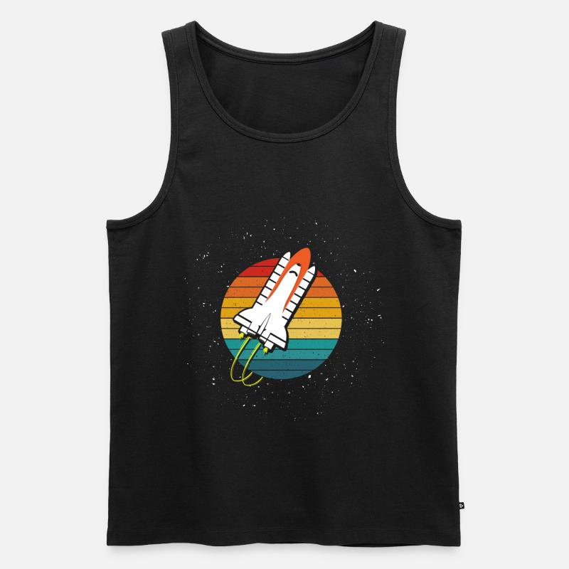 Raumschifft Galaxy Weltraum - Männer Premium Bio Tank Top - Schwarz