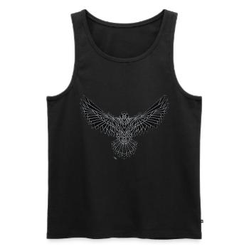 Frei wie ein Adler - Männer Premium Bio Tank Top - Schwarz - Vorne - AI Model Male 178 light (178cm)