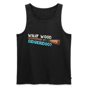 What Wood Didgeridoo? - Männer Premium Bio Tank Top - Schwarz - Vorne - AI Model Male 178 light (178cm)