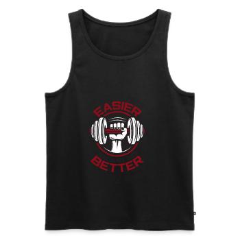 Bodybuilder Haltère Musculation Fitness Gym - Débardeur bio Premium Homme - noir - Devant - AI Model Male 178 light (178cm)
