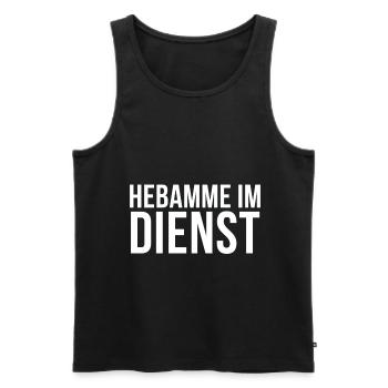 Hebamme Geschenk für Hebammen T-Shirt - Männer Premium Bio Tank Top - Schwarz - Vorne - AI Model Male 178 light (178cm)
