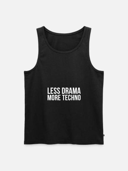 Technomusik | Elektro Psychedelic Trance Geschenke - Männer Premium Bio Tank Top - Schwarz