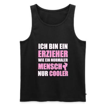 Gifts for Educators Educators T-Shirts - Men's Premium Organic Tank Top - black - Front - Michal (187cm)
