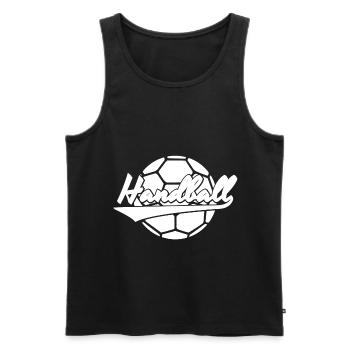Handball Team T-Shirts Sport Gift Idea - Men's Premium Organic Tank Top - black - Front - Michal (187cm)