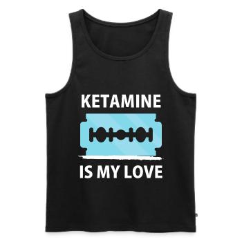 Ketamine drug | Keta anything else? Techno Gift Idea - Men's Premium Organic Tank Top - black - Front - AI Model Male 178 light (178cm)